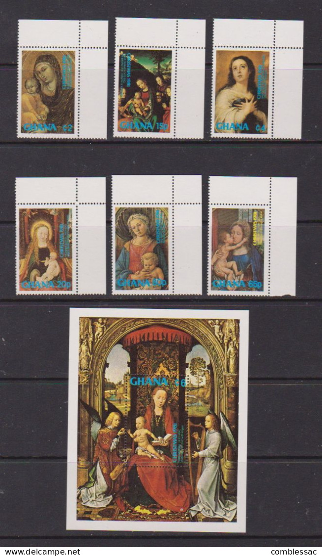 GHANA    1981      Christmas    Set  Of  6  +  Sheetlet    MNH - Ghana (1957-...)