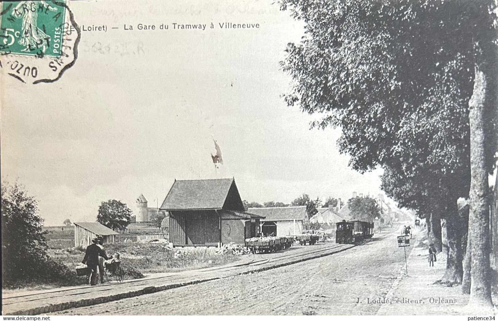 45 - INGRE : La Gare Du Tramway, à Villeneuve - Autres & Non Classés