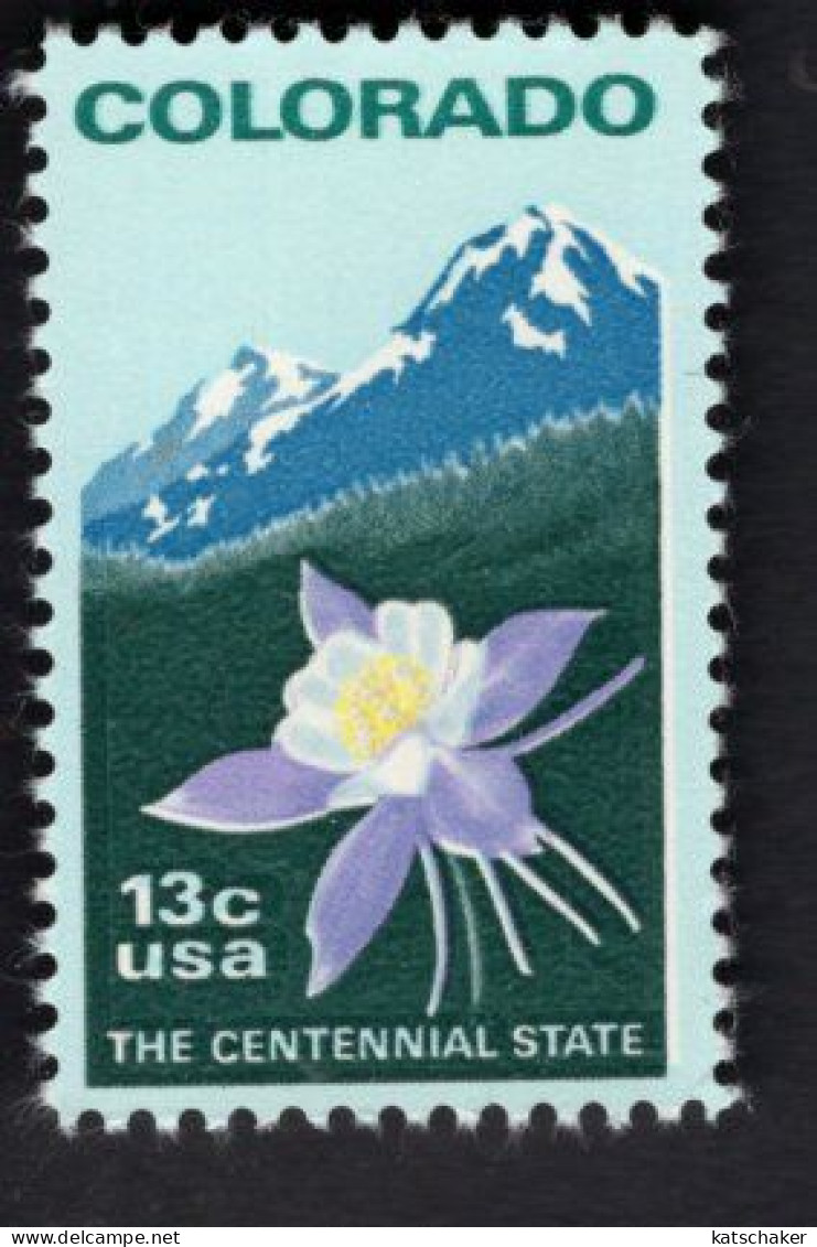 199965829  1977 SCOTT 1711  POSTFRIS MINT NEVER HINGED -  Colorado Statehood Flowers Bloemen - Ungebraucht