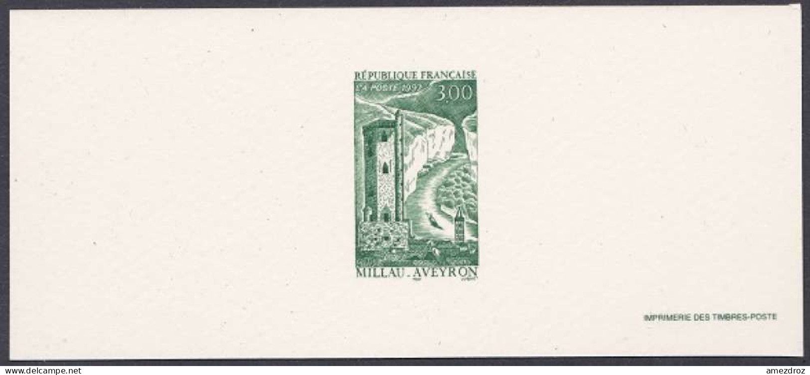 France Gravure Officielle - Millau - Aveyron (4) - Documents Of Postal Services