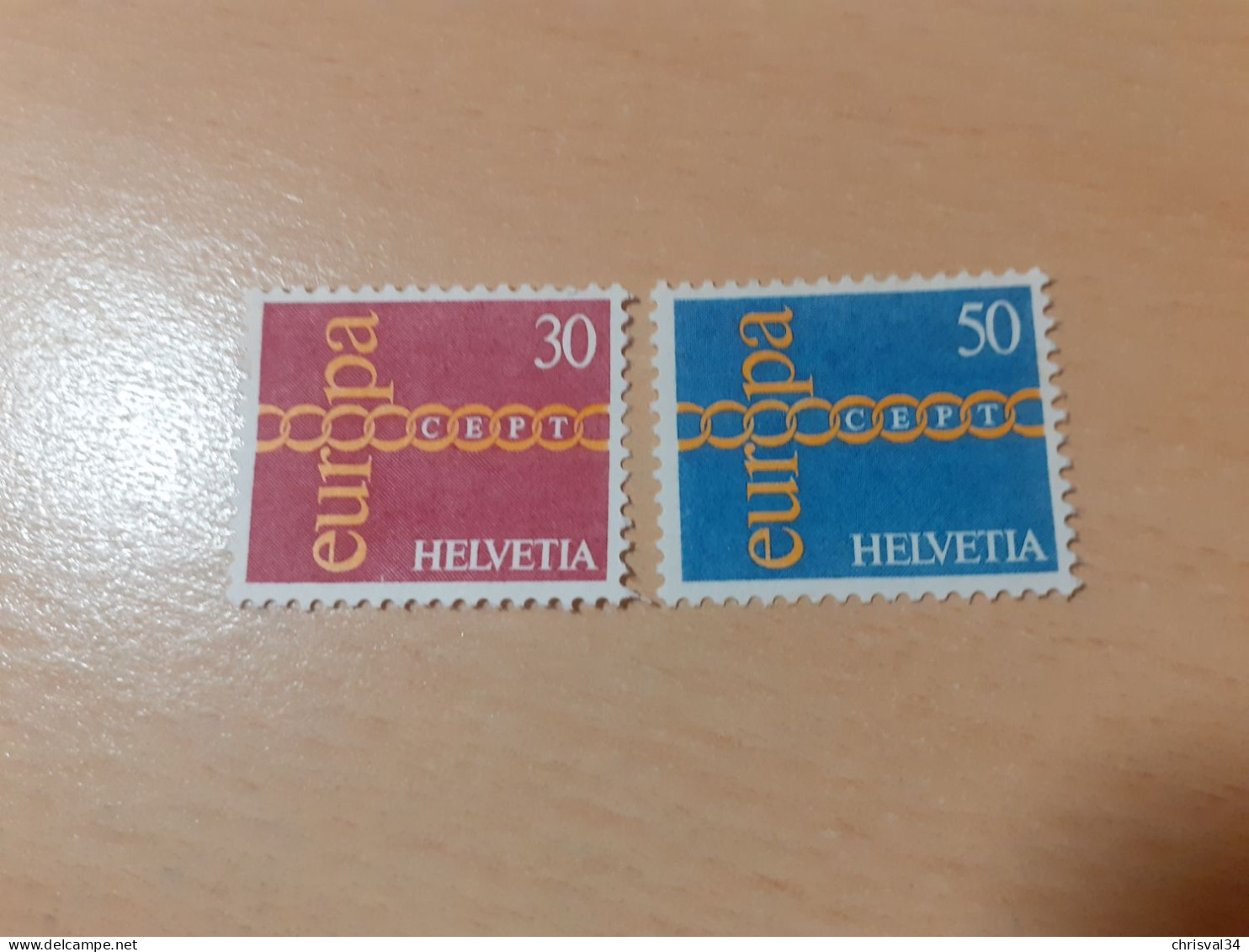 TIMBRES     SUISSE   ANNEE   1971   N  882  /  883   COTE  1,50  EUROS   NEUFS  LUXE** - Unused Stamps