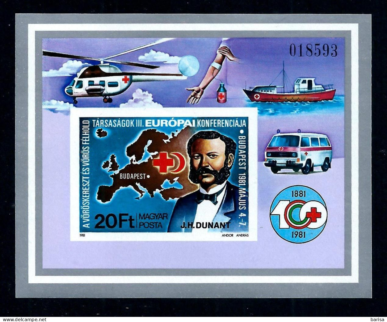 (A6) Hungary 1981: European Conference Of Red Cross ** (MNH) - Europäischer Gedanke