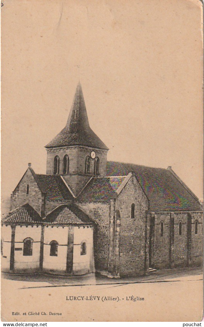 ALnw 5-(03) LURCY LEVY - L' EGLISE - 2 SCANS - Autres & Non Classés