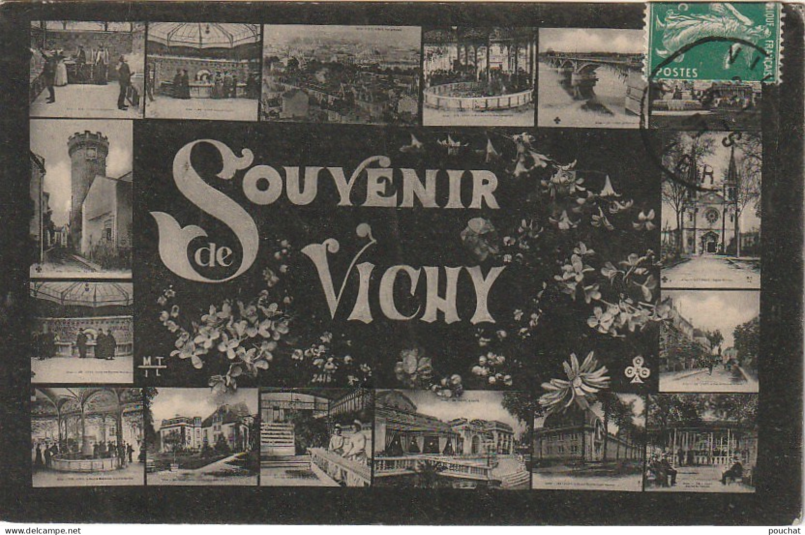 ALnw 5-(03) SOUVENIR DE VICHY - CARTE FANTAISIE MULTIVUES - 2 SCANS - Vichy