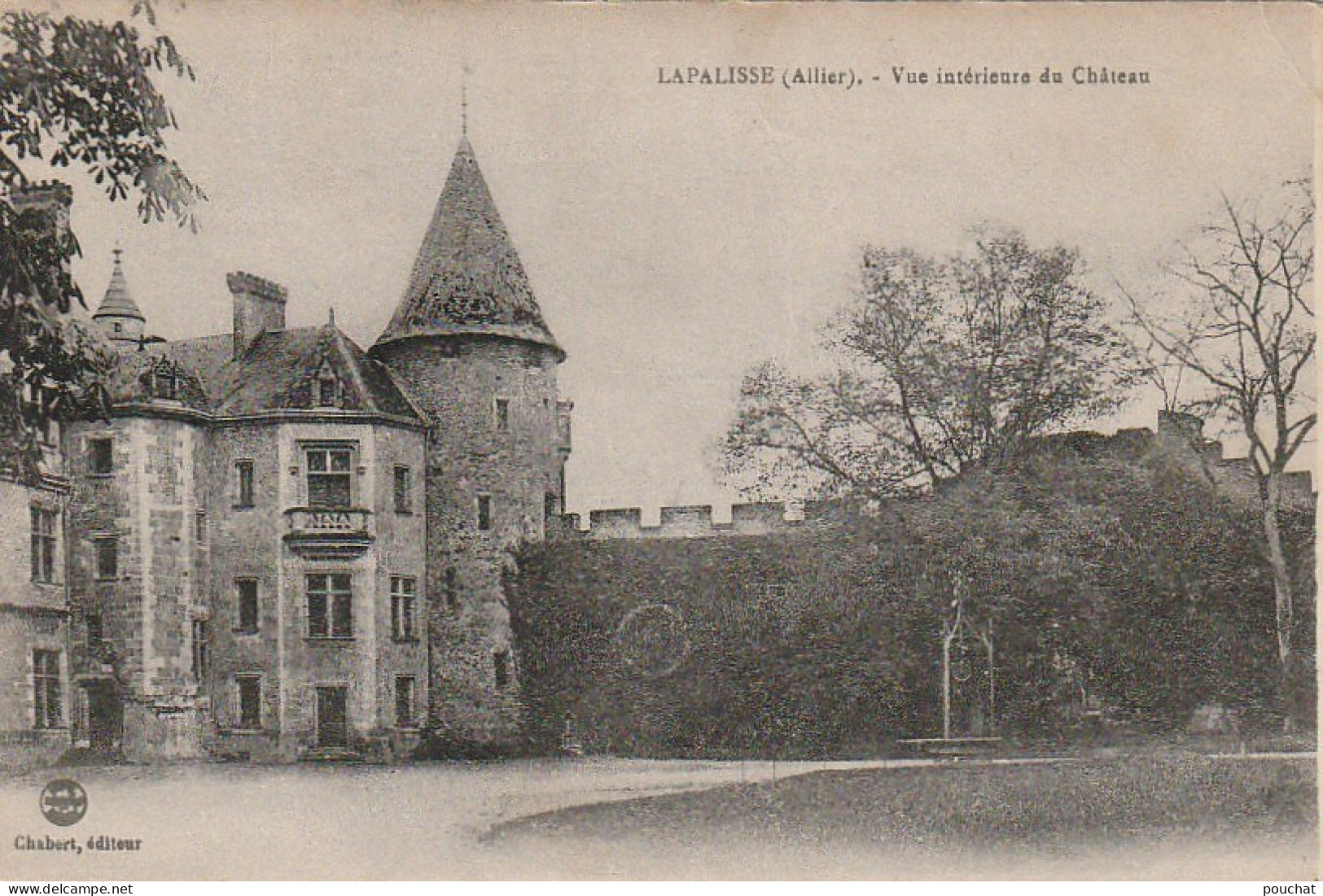 ALnw 5-(03) LAPALISSE - VUE INTERIEURE DU CHATEAU - PUITS - 2 SCANS - Lapalisse