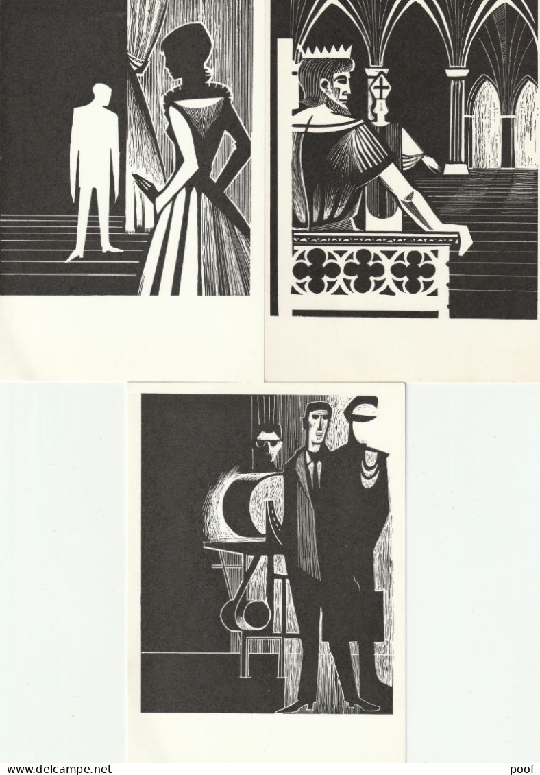 15 X Aangeboden Door '' Artiestenpenning " Copyright E. Hublau / N.T.G.-Produktie 1965-1967 -- 15 Cards - Actors