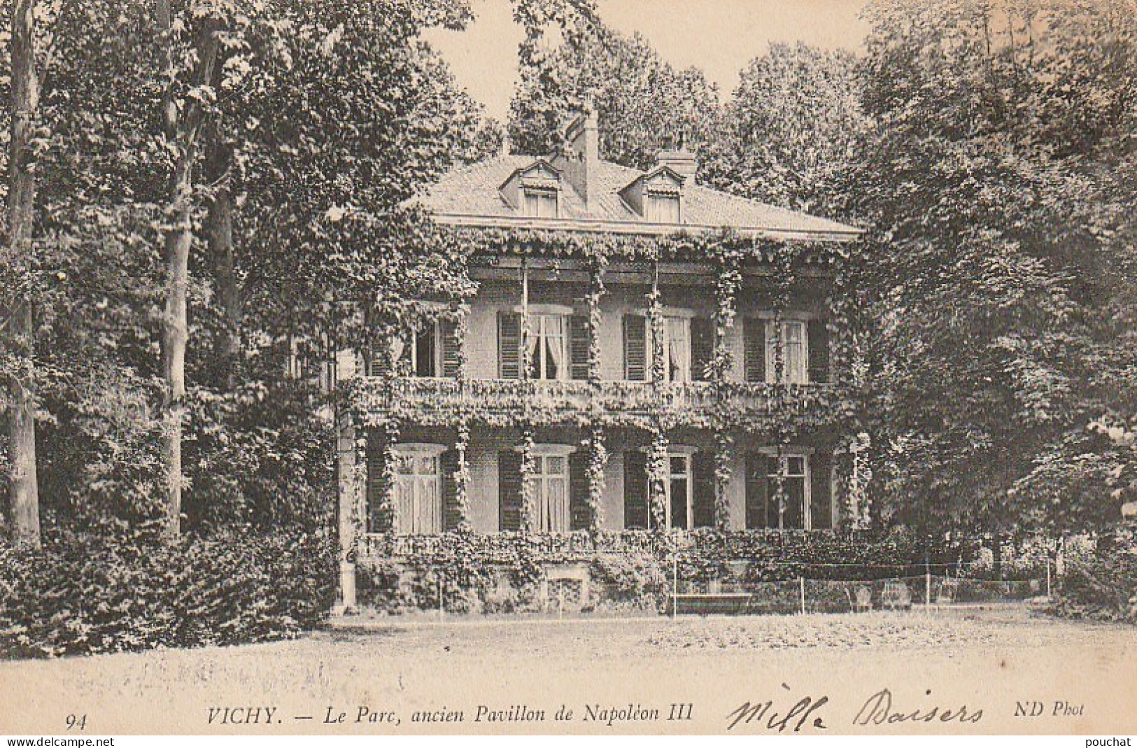 ALnw 5-(03) VICHY - LE PARC , ANCIEN PAVILLON DE NAPOLEON III - 2 SCANS - Vichy