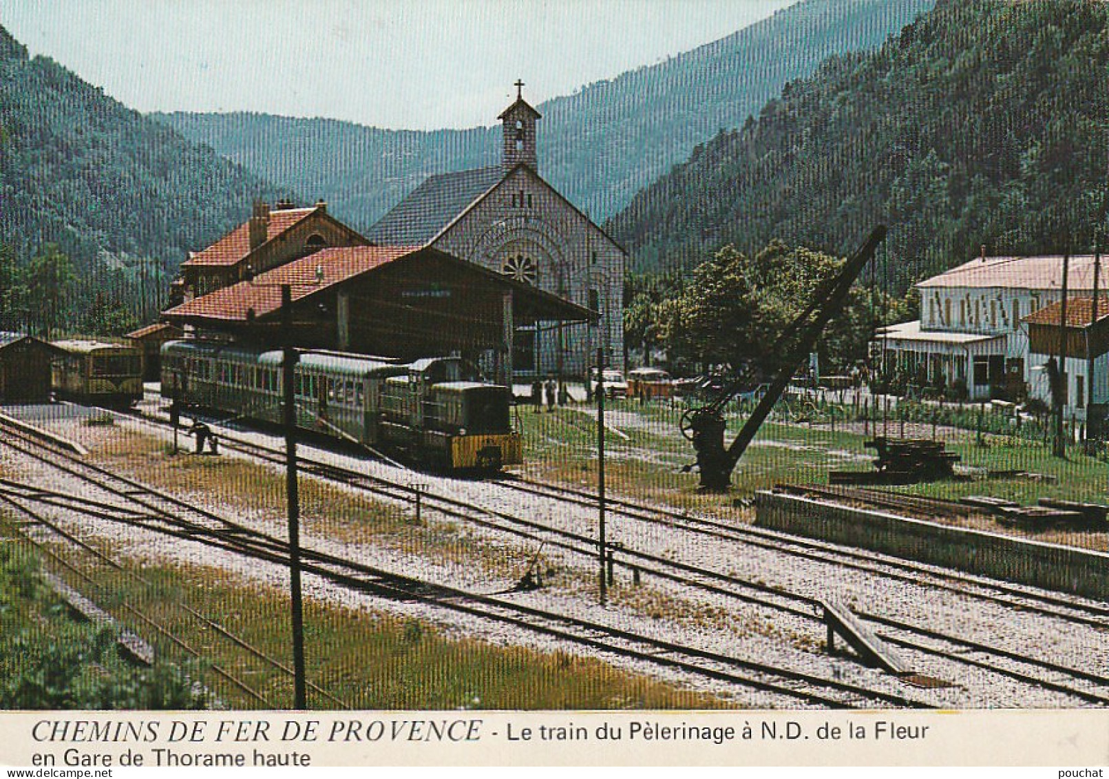 ALnw -(04) CHEMINS DE FER DE PROVENCE - LE TRAIN DU PELERINAGE A N.D DE LA FLEUR EN GARE DE THORAME HAUTE - LOCOMOTIVE  - Andere & Zonder Classificatie