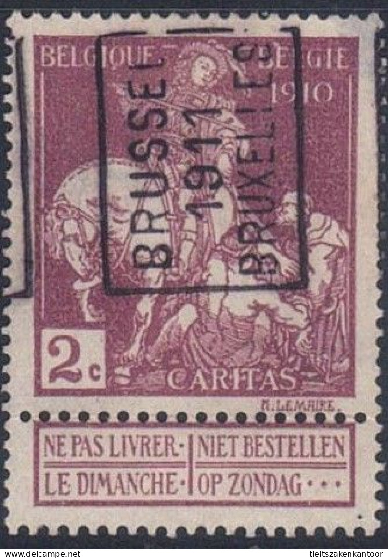 OCVB  1736 A    BRUSSEL 1911 BRUXELLES - Rollini 1910-19