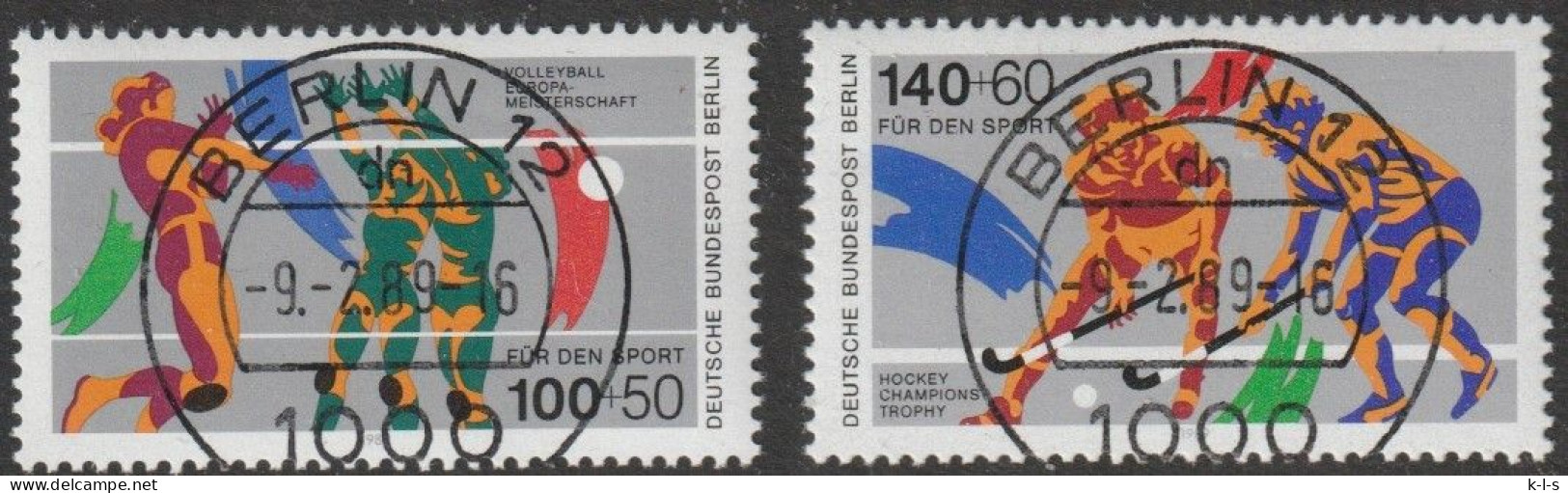 Berlin: 1989, Mi. Nr. 836-37, Sporthilfe: Volleyball- Europameisterschaft/Champions Thropy.  EStpl. BERLIN 12 - Used Stamps