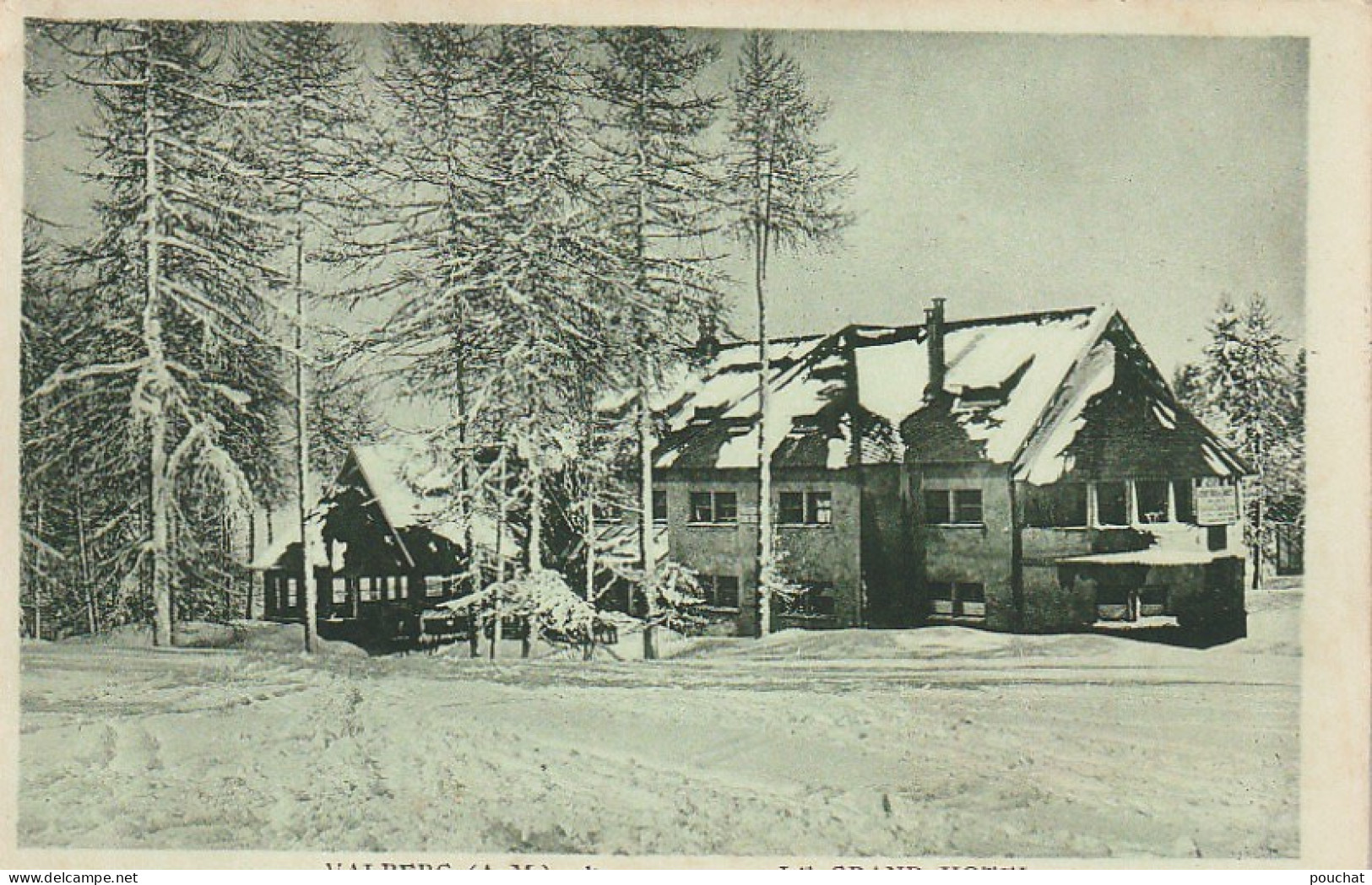 ALnw 8-(06) VALBERG - LE GRAND HOTEL - SOUS LA NEIGE - 2 SCANS - Autres & Non Classés