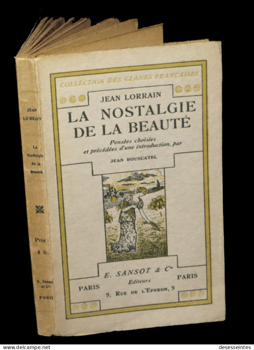 [DECADENTISME] LORRAIN (Jean) - La Nostalgie De La Beauté. EO Coll. - 1901-1940