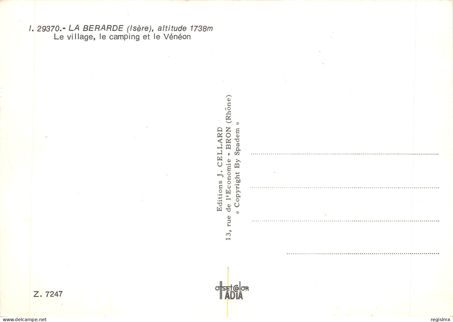 38-LA BERARDE-N°542-D/0047 - Sonstige & Ohne Zuordnung