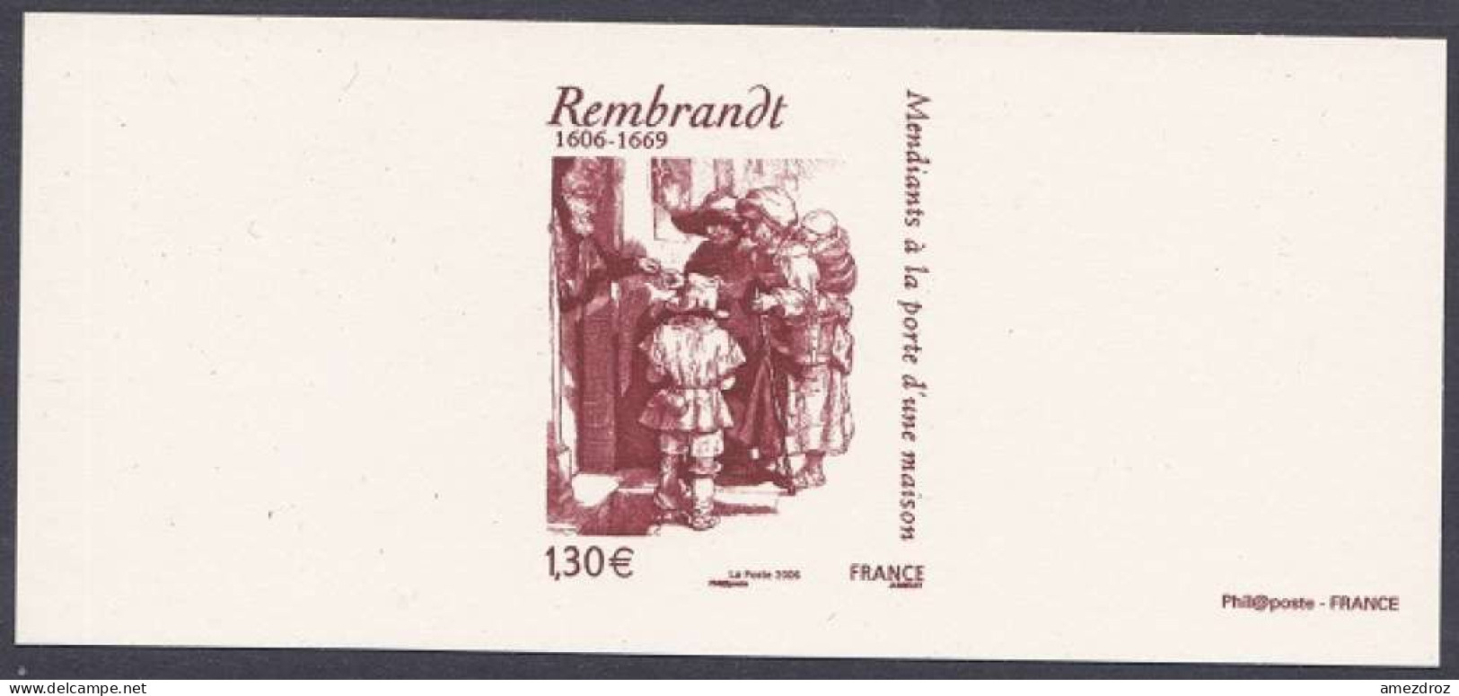 France Gravure Officielle - Rembrandt (4) - Documents Of Postal Services