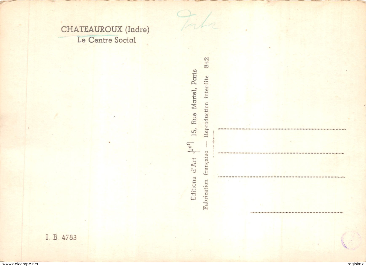 36-CHATEAUROUX-N°542-B/0395 - Chateauroux