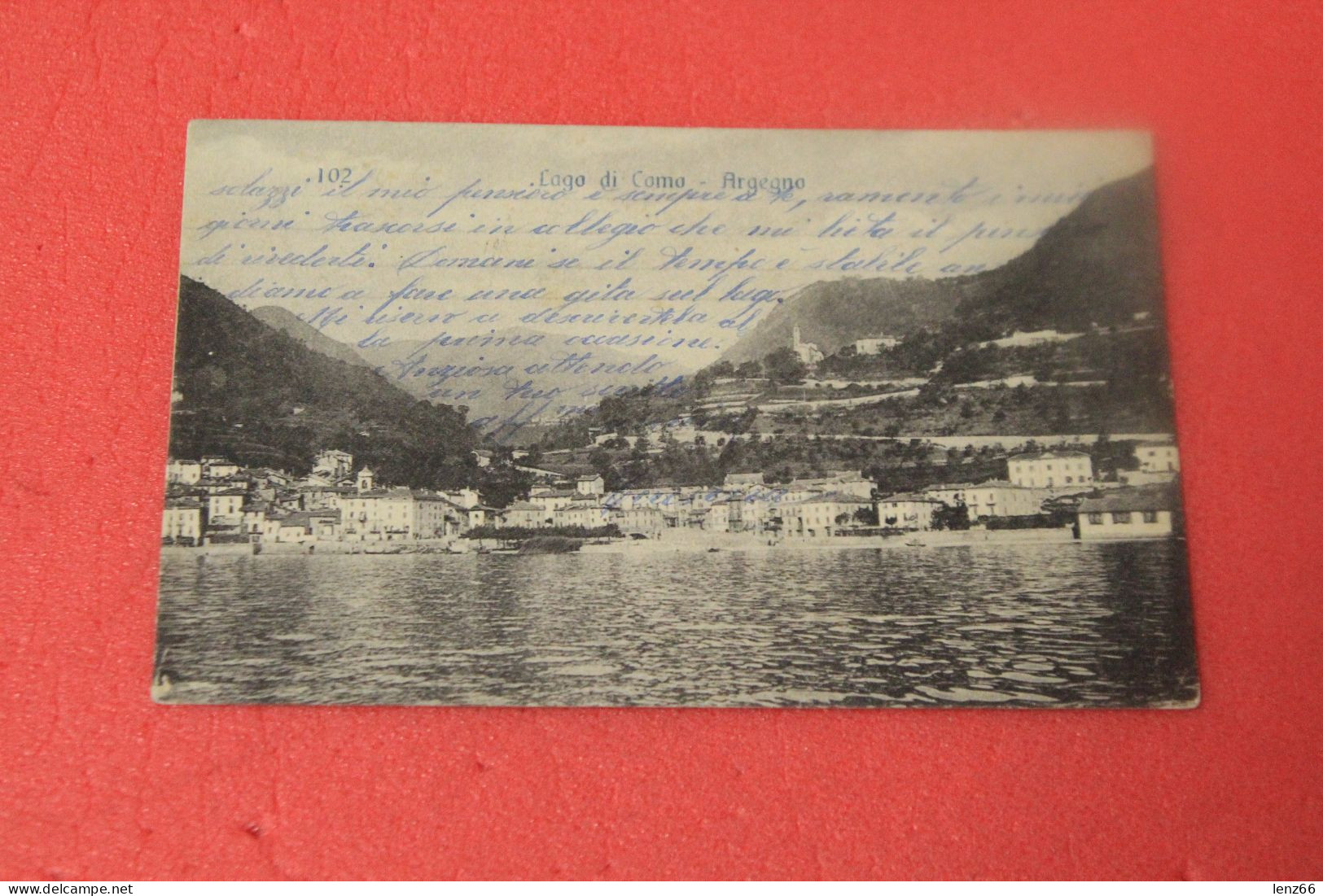 Lago Di Como Argegno Visto Dal Lago 1909 - Como