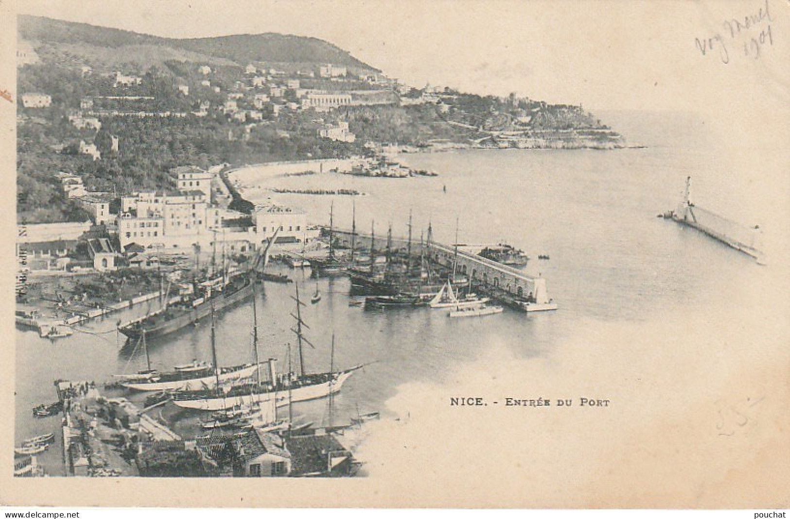 ALnw 9-(06) NICE - ENTREE DU PORT - T. B. EDIT. , NICE - 2 SCANS - Navigazione – Porto