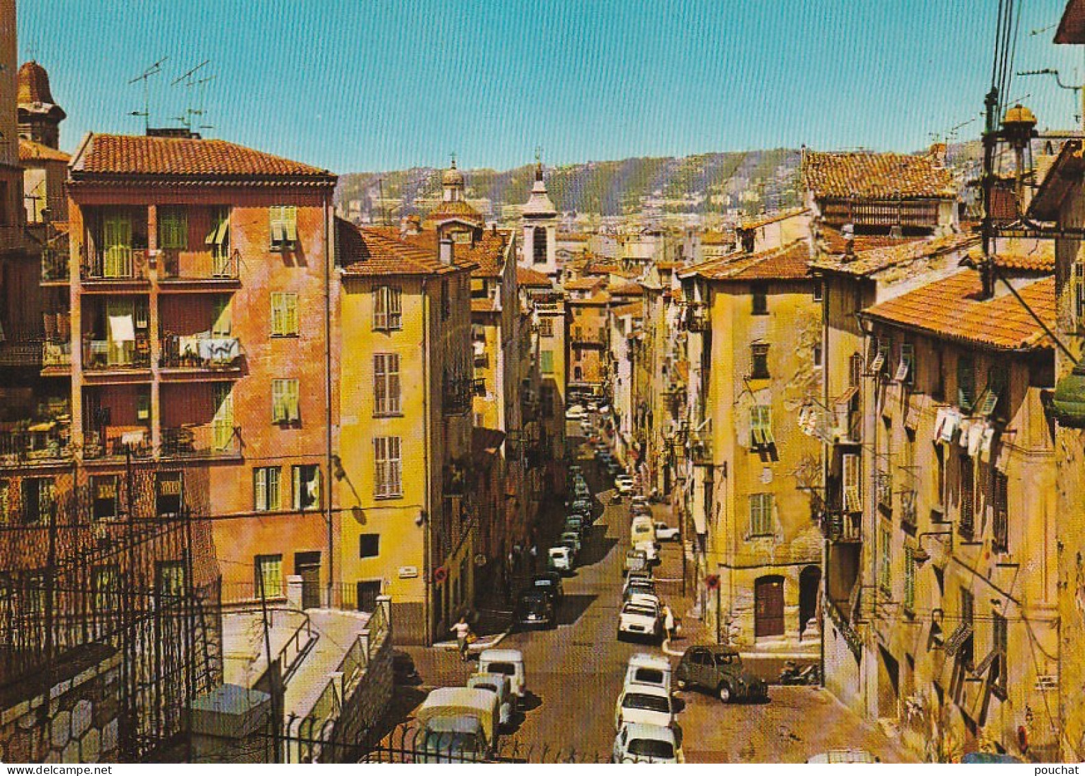 ALnw 9-(06) NICE - LA VIEILLE VILLE , LA RUE ROSSETTI ET LA CATHEDRALE SAINTE REPARATE - 2 SCANS - Scènes Du Vieux-Nice