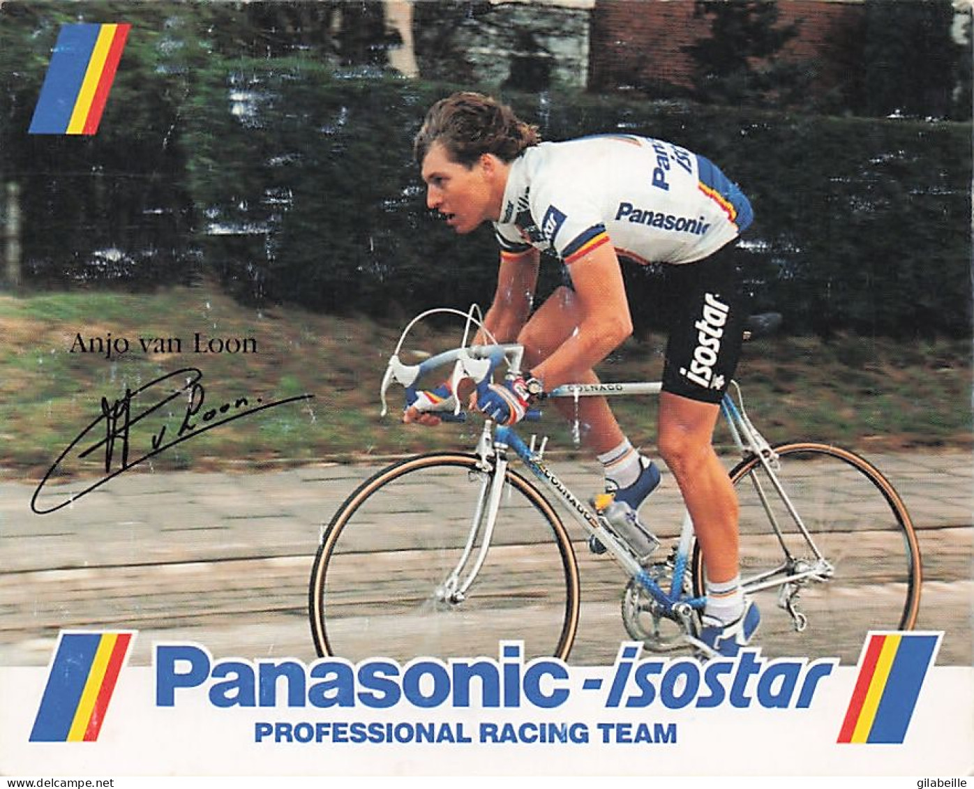 Vélo Coureur Cycliste Hollandais Anjo Van Loon - Team Panasonic -  Cycling - Cyclisme - Ciclismo - Wielrennen - Signée - Cyclisme