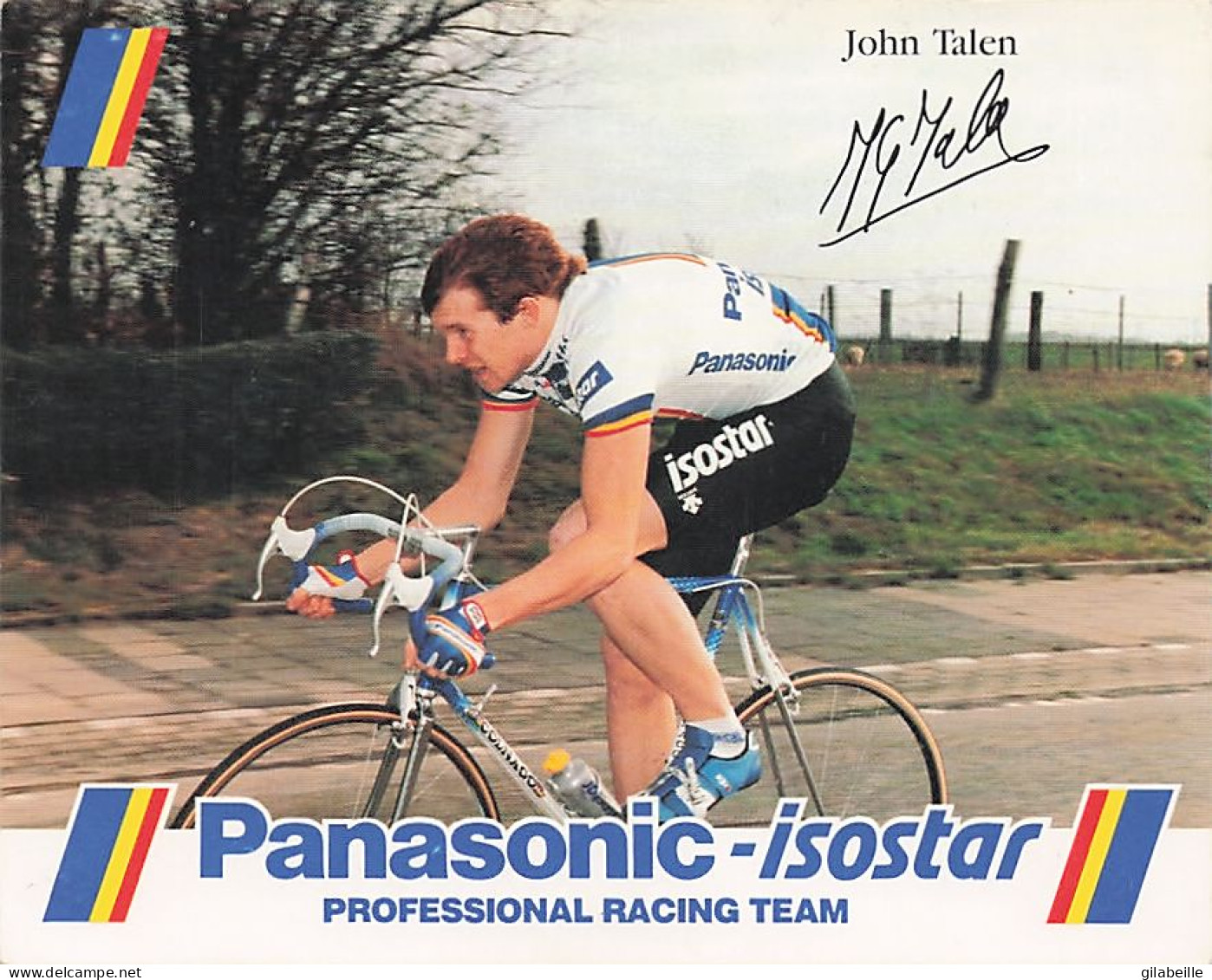 Vélo Coureur Cycliste Hollandais John Talen- Team Panasonic -  Cycling - Cyclisme - Ciclismo - Wielrennen - Signée - Radsport