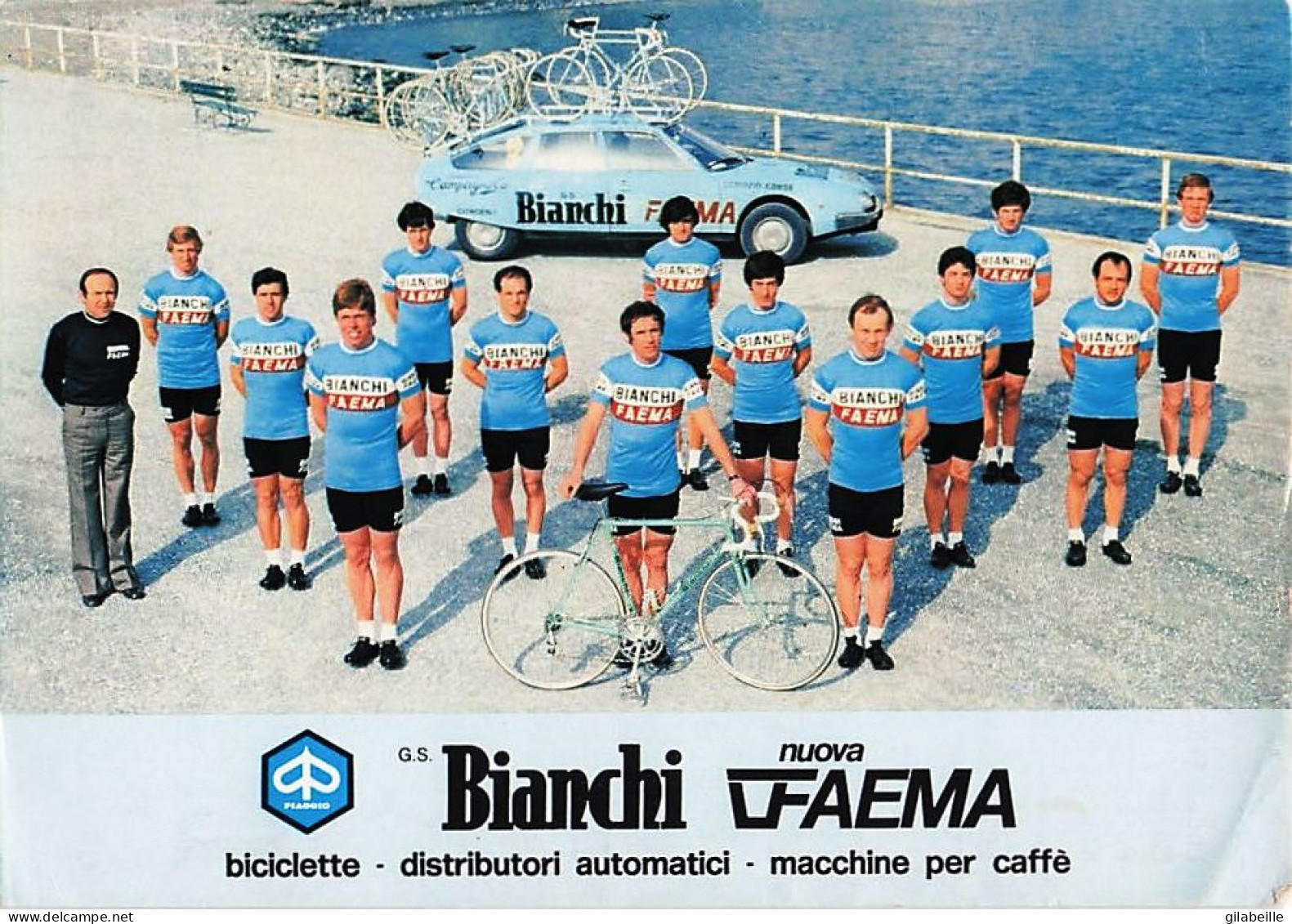 Vélo Coureur Cycliste Squadra Bianchi Faema 1979 -  Cycling - Cyclisme - Ciclismo - Wielrennen - Signée - Cycling