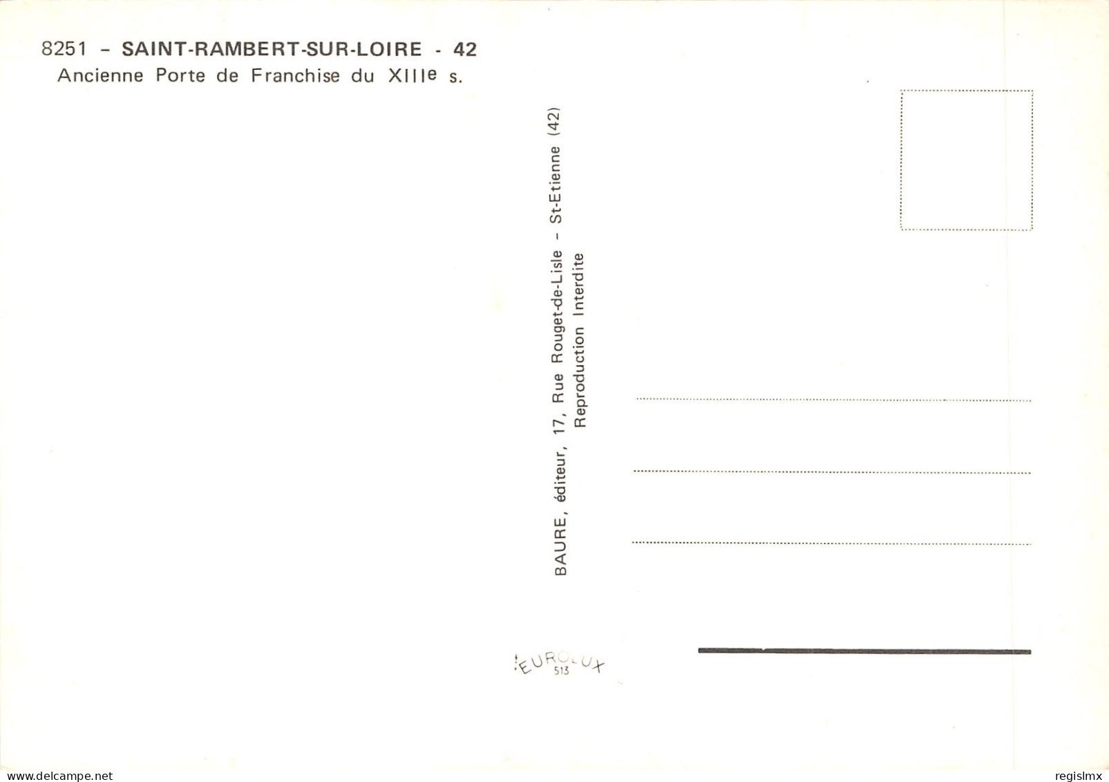 42-SAINT RAMBERT SUR LOIRE-N°543-B/0013 - Andere & Zonder Classificatie