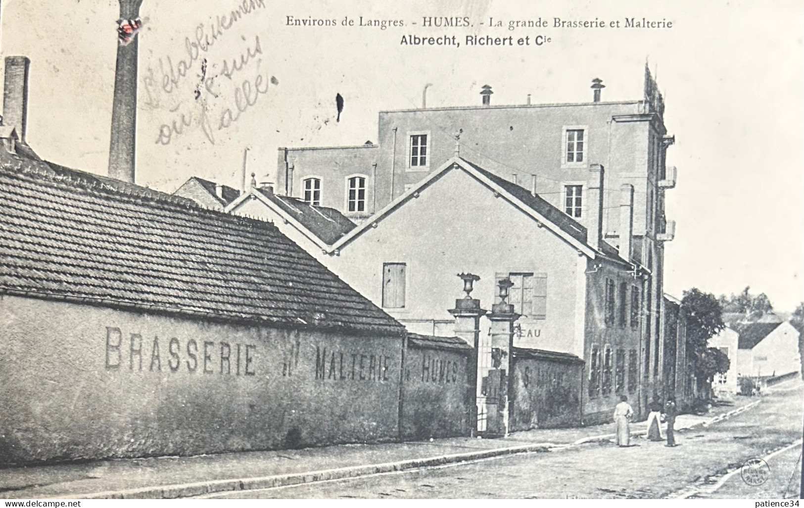 52 - Environs De Langres - HUMES - La Grande Brasserie Et Malterie - Albrecht, Richert Et Cie - Andere & Zonder Classificatie