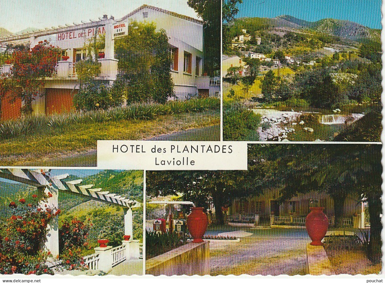 ALnw 10-(07) LAVIOLLE - HOTEL DES PLANTADES - CARTE MULTIVUES COULEURS - 2 SCANS - Other & Unclassified