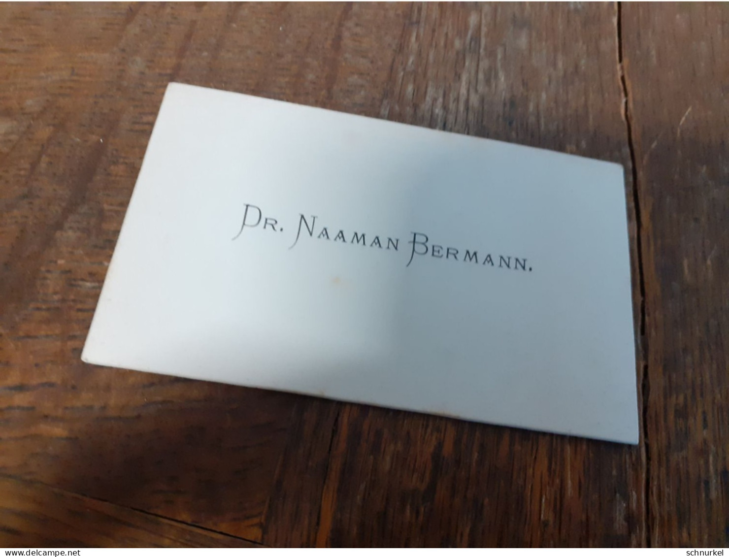 MANN In DEUTSCHLAND DAZUMAL - SCHICKER HERR Im PORTRAET - DR. NAAMAN BERMANN - VISITEN KARTE - Identified Persons