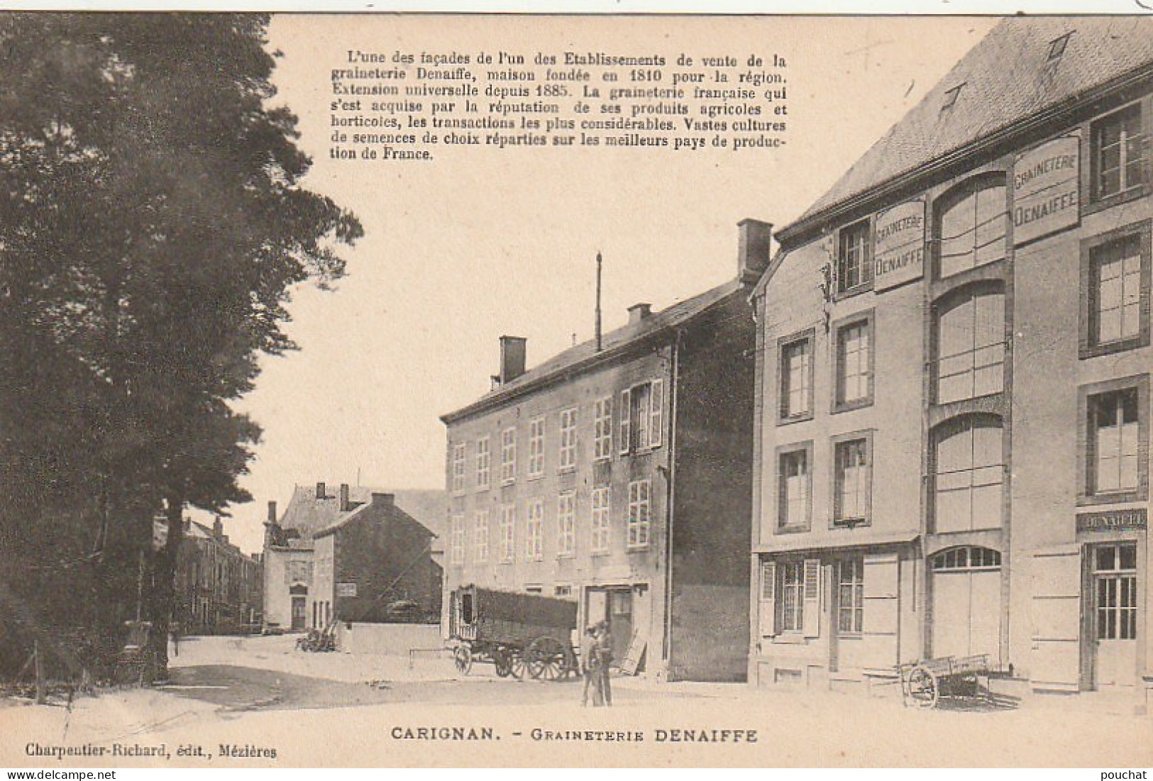 ALnw 11-(08) CARIGNAN - GRAINETERIE DENAIFFE - EDIT. CHARPENTIER RICHARD , MEZIERES - 2 SCANS - Sonstige & Ohne Zuordnung