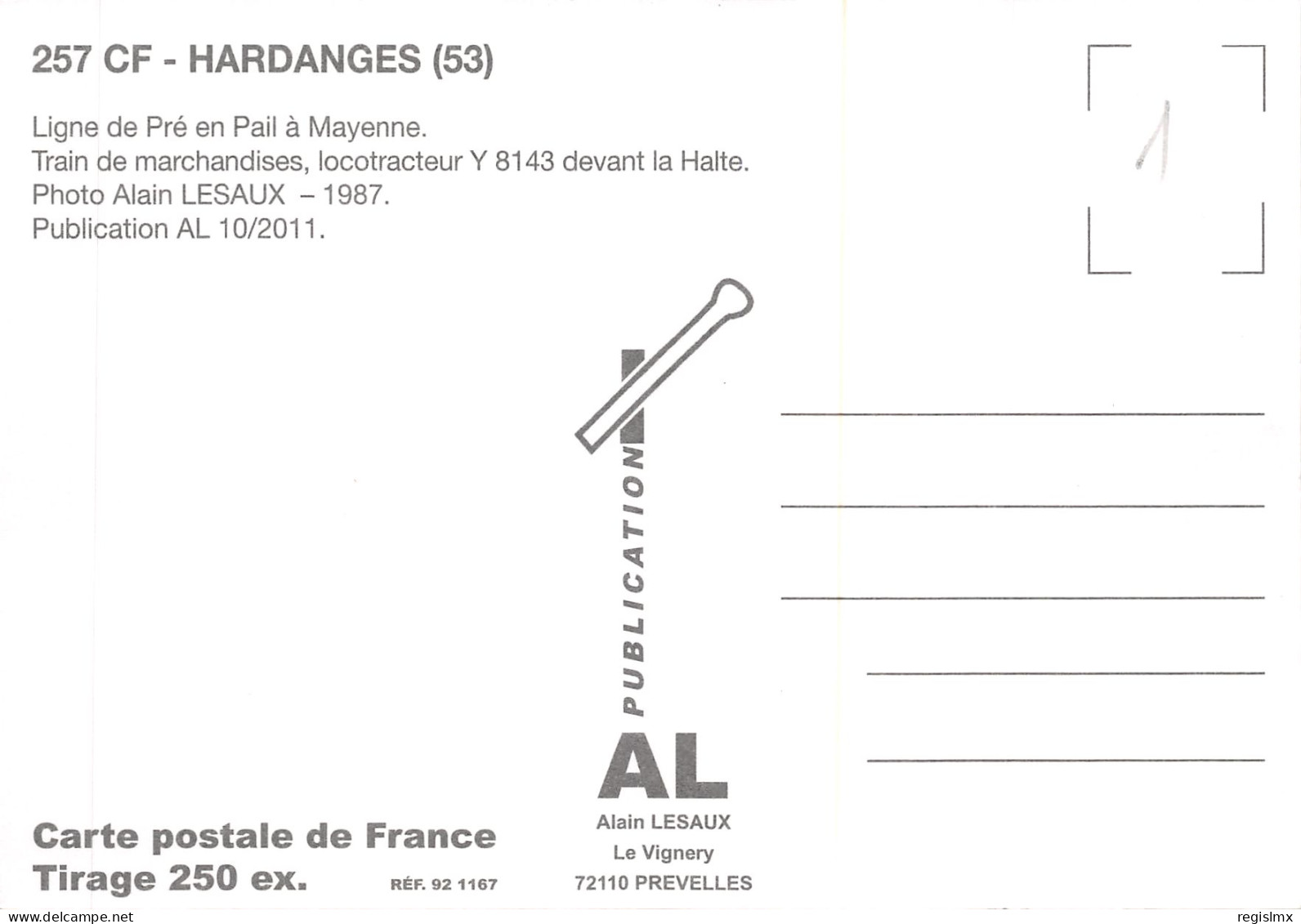 53-HARDANGES-GARE-TRAIN DE MARCHANDISES-N°544-A/0211 - Other & Unclassified