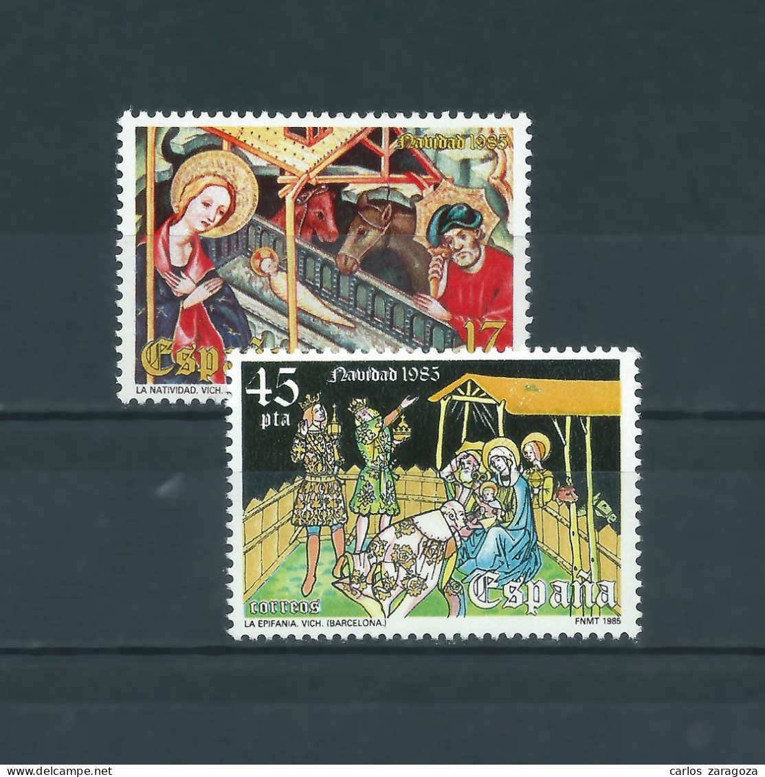 1985 ESPAÑA — NAVIDAD ** 2818/2819, YT 2437/2438, Mi 2702/2703 Serie Completa - Unused Stamps