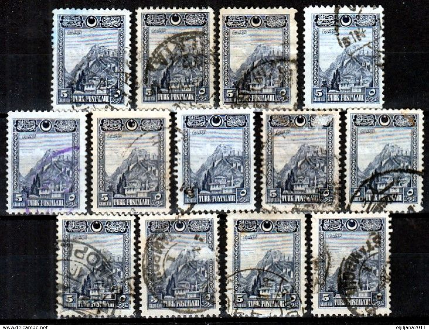 Turkey / Türkei 1926 ⁕ Ankara Fortress 5 Ghr. Mi.849 ⁕ 13v Used - Gebruikt