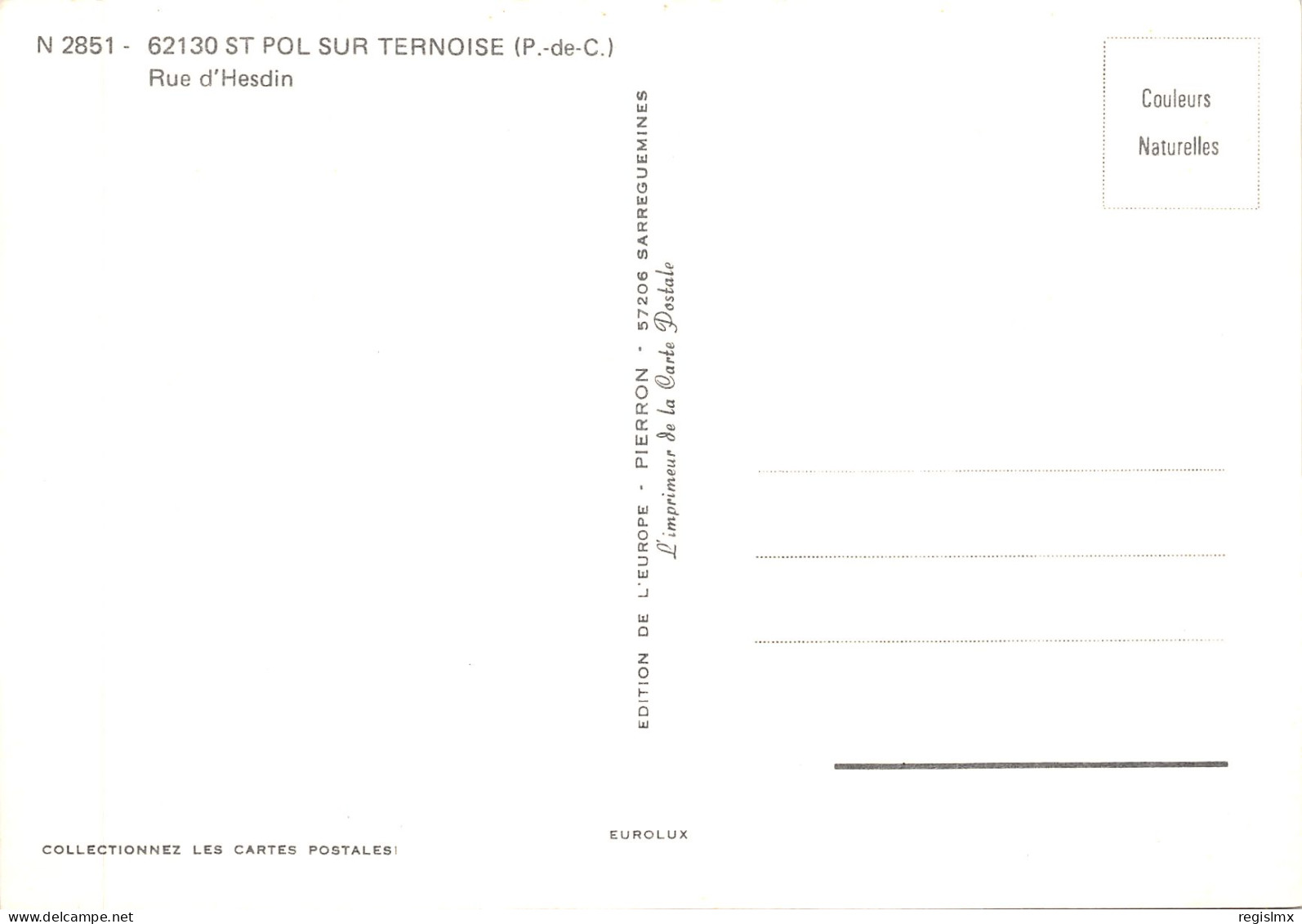 62-SAINT POL SUR TERNOISE-N°544-D/0089 - Saint Pol Sur Ternoise