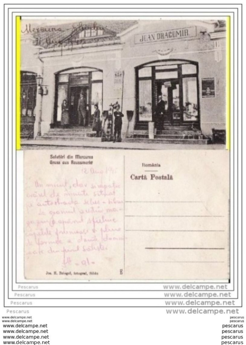 Romania,Rumanien,Roumanie            - Szerdahely, Miercurea Sibiului, Reussmarkt ( Hermannstadt )- Magazin, Pravalie - Roemenië