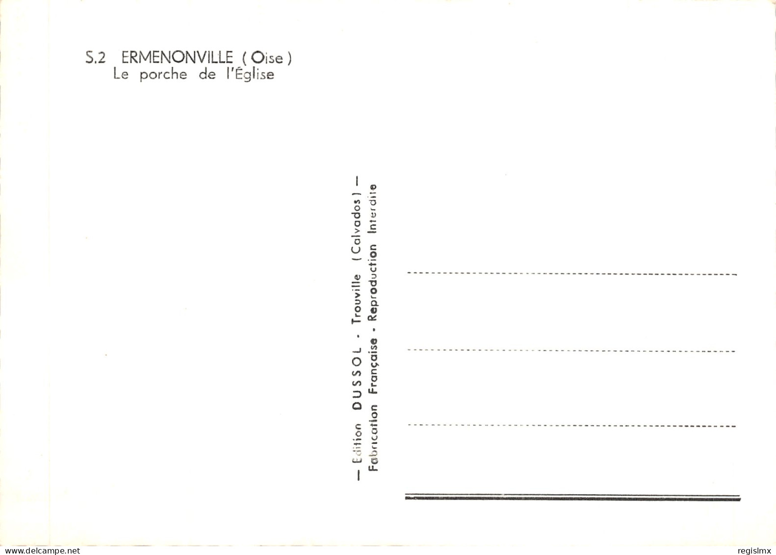 60-ERMENONVILLE-N°544-C/0309 - Ermenonville