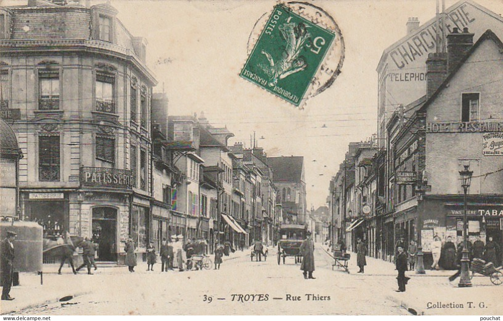 ALnw 13-(10) TROYES - RUE THIERS - ANIMATION - COMMERCES - 2 SCANS - Troyes