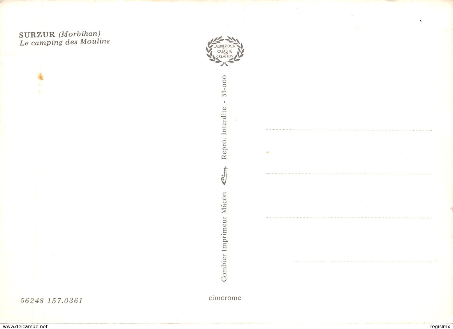 56-SURZUR-N°544-B/0183 - Other & Unclassified