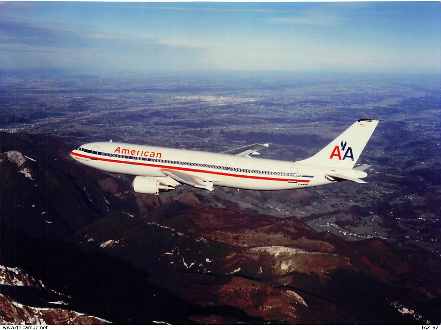 Airbus A300-600R In American Airlines Colours - 180 X 130 Mm. - Photo Presse Originale - Aviazione