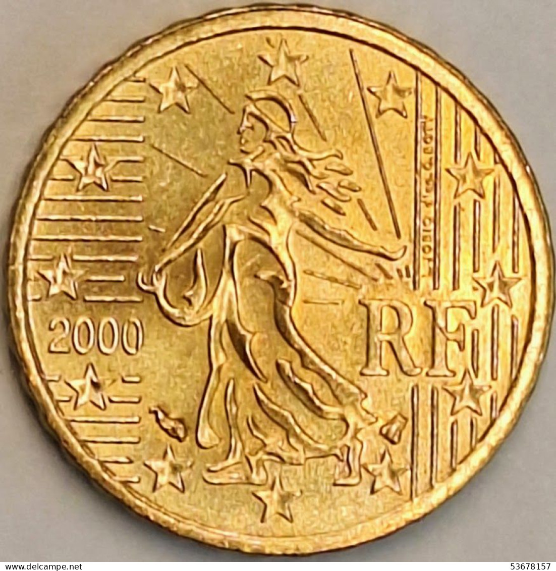 France - 10 Euro Cent 2000, KM# 1285 (#4390) - France