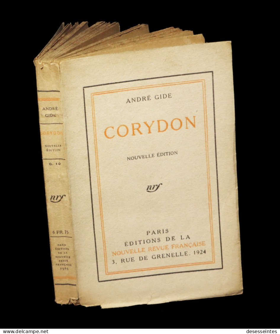 GIDE (André) - Corydon. EO Dans Le Commerce. - 1901-1940