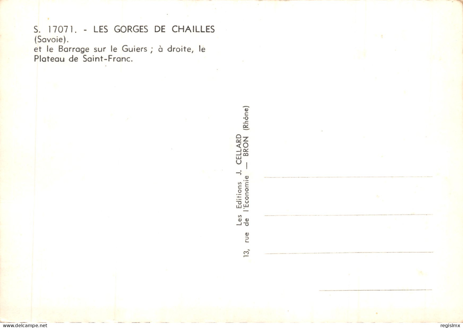 73-PANORAMA DES GORGES DE CHAILLES-N°546-A/0167 - Other & Unclassified