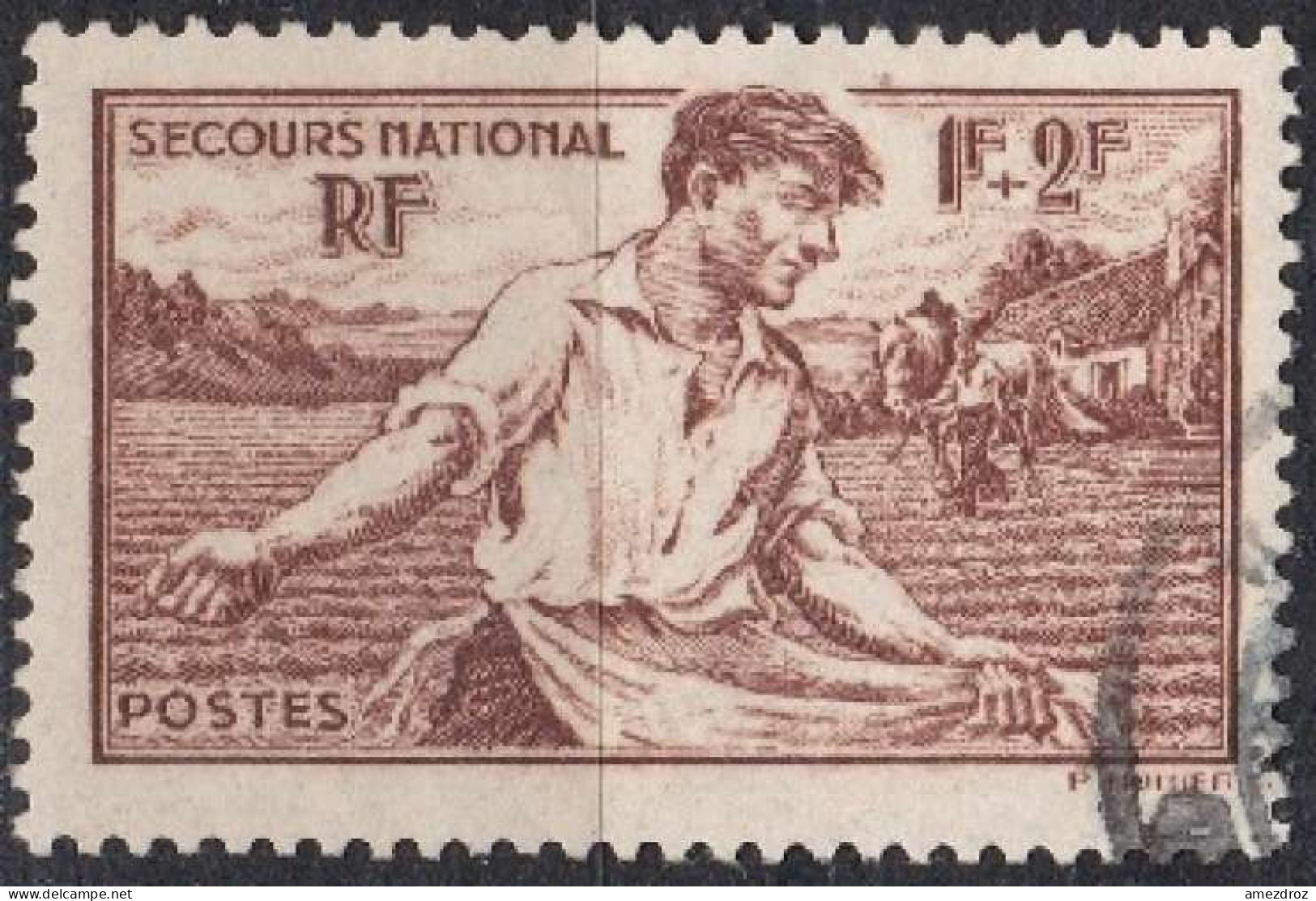 France 1940 N° 467 Au Profit Du Secours National (H42) - Gebraucht