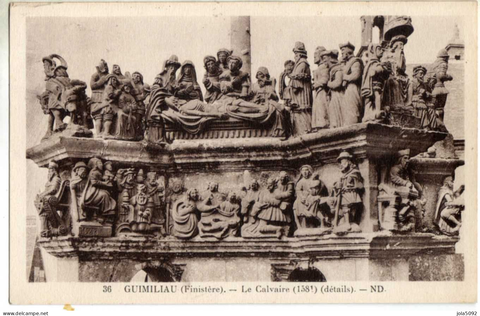 29 / GUIMILIAU - Le Calvaire - Détail - Guimiliau