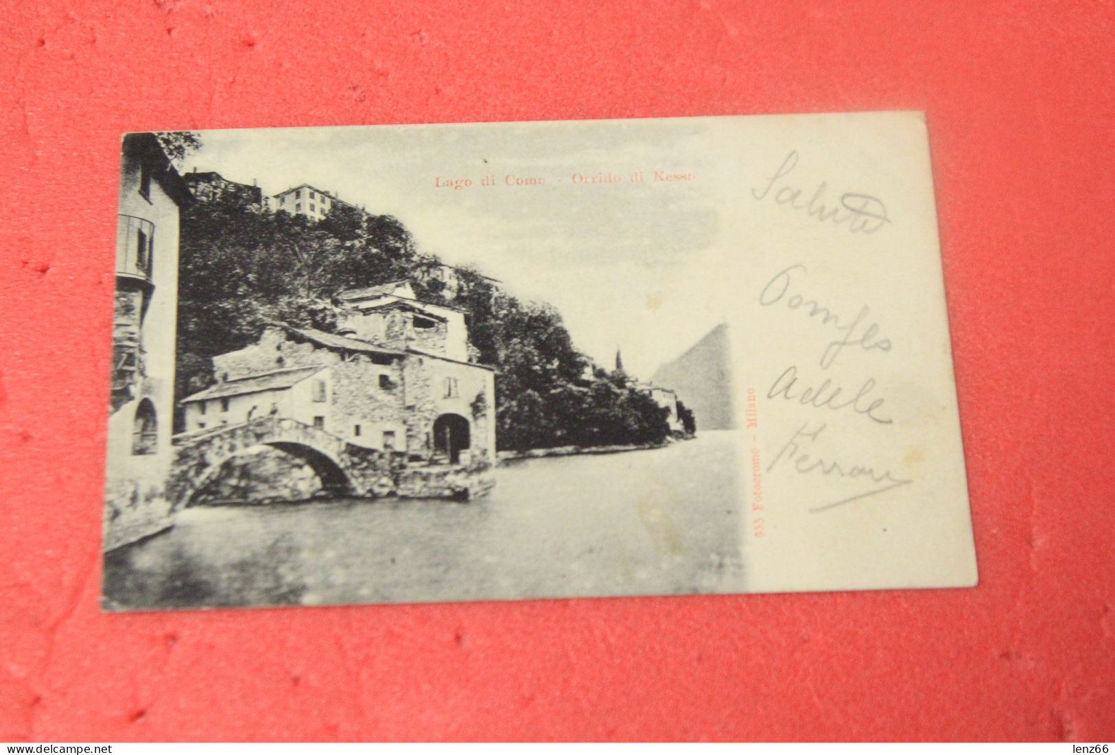 Lago Di Como Nesso L' Orrido 1902 N. 955 Fotocromo - Como