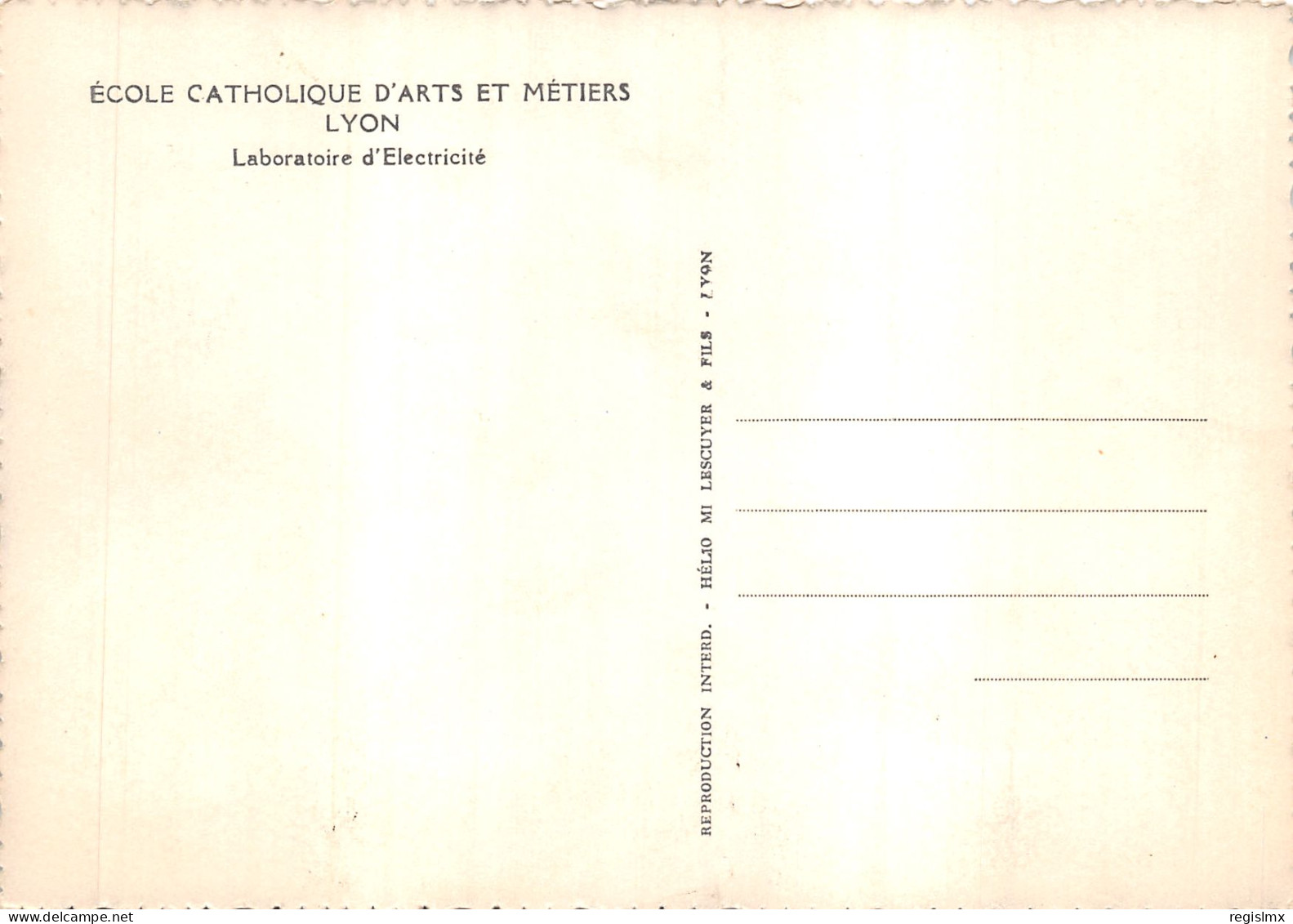 69-LYON-ECOLE CATHOLIQUE D ARTS ET METIER-N°545-C/0373 - Other & Unclassified
