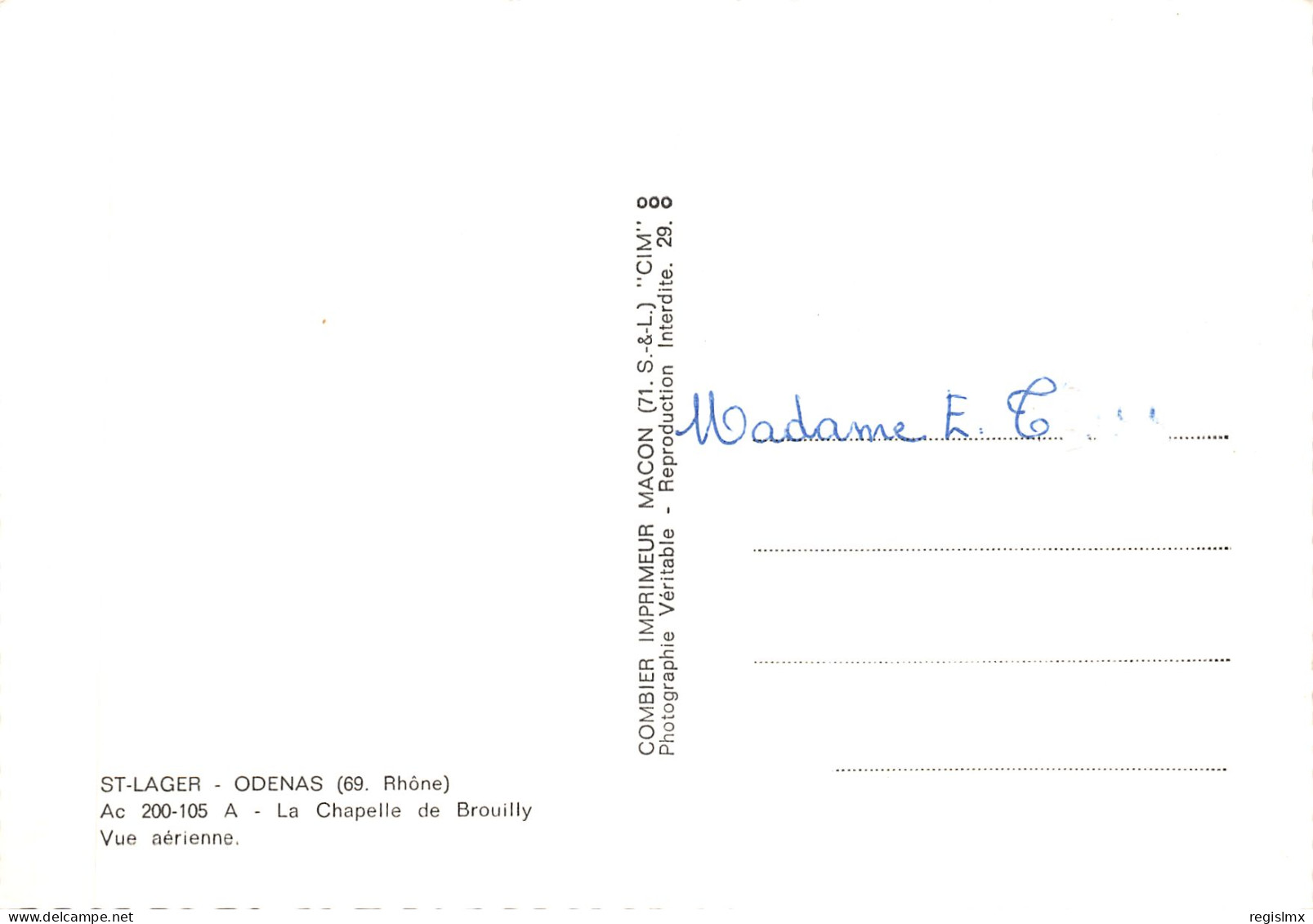 69-ODENAS-CHAPELLE DE BROUILLY-N°545-C/0363 - Other & Unclassified