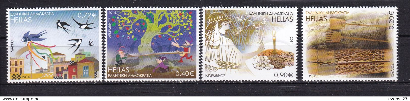 GREECE-2014-FOLK ART-MNH. - Nuevos