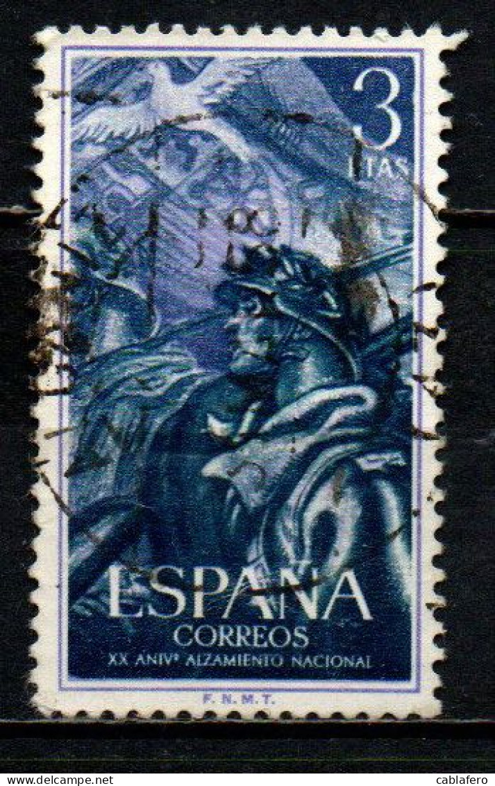 SPAGNA - 1956 - VENTENNALE DELL'INSURREZIONE NAZIONALE - USATO - Gebraucht