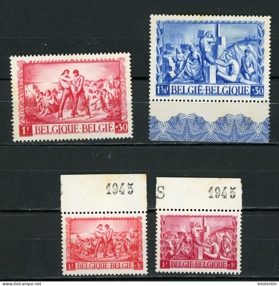 BELGIQUE -  POUR LES SINISTRÉS - N° Yvert 697/700 ** - Ungebraucht